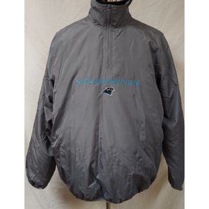 NFL Carolina Panthers SI Sports Illustrated XL Grey 1/4 Zip Football Windbreaker